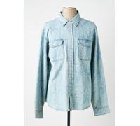 huf chemises homme de couleur bleu M
