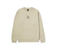 HUF Ensemble Sweat-shirt triple triangle col rond, stone, Taille M