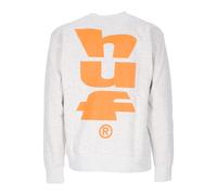 HUF - Megablast Crewneck SweaT-shirt - Homme - Sweatshirts et sweats à capuche - Blanc - Taille: XL