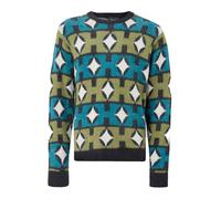 HUF Pull-over 'Space Age' gris / olive / pétrole / noir, Taille XL