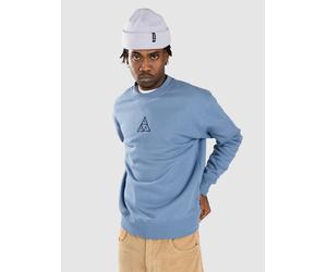 HUF Set Triple Triangle Crewneck Sweat bleu L