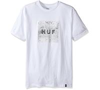 HUF T-Shirt Concrete Box Logo White - M