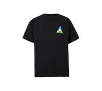 HUF T-Shirt 'Prism' bleu clair / menthe / noir / blanc, Taille S