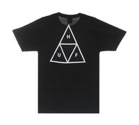 HUF - Tee-shirt Noir Triangle Manches Courtes - Homme - Tops - Noir - Taille: S