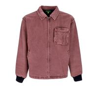 HUF - Veste de Travail en Toile Vin - Homme - Vestes - Rouge - Taille: XL