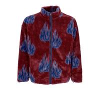 HUF - Veste Sherpa avec Fermeture Éclair Col Haut - Homme - Sweatshirts et sweats à capuche - Multicolore - Taille: XL