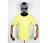 Huf Worldwide Skateboard T-Shirt Tee Box Logo Aurora Yellow En M