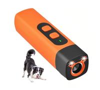 HUFACAI Appareil anti-aboiement à ultrasons avec 3 fréquences réglables - Lampe de poche LED rechargeable - Entraînement comportement portable pour chiens et animaux domestiques - Intérieur et