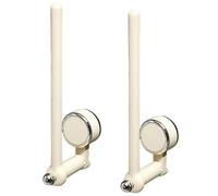 HUFENYU Barre De Suspension Multifonctionnelle À Ventouse, Porte-Serviettes en Papier À Ventouse Réglable, Porte-Serviettes À Main Monté sur Une Tige De Suspension À Ventouse(White,2Pcs)