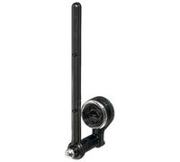 HUFENYU Barre De Suspension Multifonctionnelle À Ventouse, Porte-Serviettes en Papier À Ventouse Réglable, Porte-Serviettes À Main Monté sur Une Tige De Suspension À Ventouse(Black,1Pcs)