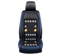 HUFENYU Coussin Rafraîchissant for Siège Auto, avec Massage, 24 Ventilateurs Silencieux, 3 Vitesses Réglables, for La Conduite, 12 V/24 V, Ajustement Universel(Blue,24V)