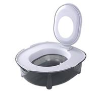 HUFENYU Kit d'apprentissage De La Propreté for Chats D'intérieur, Toilettes Portables for Chat avec Bord Surélevé Anti-éclaboussures - Bac À Litière en PP Épais Facile(White)