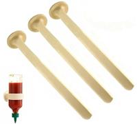 HUFENYU Lot De 3 Porte-Bouteilles en Silicone Anti-Goutte, Fixation Murale À l'envers, avec Ventouse, Gain De Place for Réfrigérateur