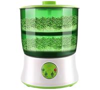 HUFENYU Machine À Germer Automatique for Soja, Kit De Culture Automatique À 2 Couches, Kit De Culture Intelligent avec Tissu Occultant, Machine À Germer for La Culture du Soja Et