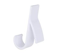 HUFFA 2/6 pièces Blanc Cintre for sèche-Serviettes radiateur Rail Bain Porte-Crochet Cintre Pliable écharpe Cintre Espace de séchage Porte-Serviettes (Color : 6 pcs White, Size : 10X2.5X7cm)