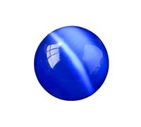 HUFFA Boule de cristal opale colorée de 4 cm, décoration avec poignée et base en œil de chat, style minimaliste moderne(Blue)