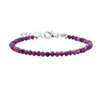 HUFFA Bracelet en améthyste Naturelle et Perles de Cristal Violet, Ajustable, for Femme(Type 3)