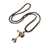 HUFFA Collier en ébène Style Ethnique Vintage - Longue chaîne de Pull for Les Amateurs de Mode bohème(Green)