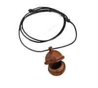 HUFFA Collier Ouvert en Bois d'ébène for Homme et Femme - Accessoire élégant et Polyvalent(RosewoodPlanetNecklace)