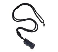 HUFFA Collier Pendentif en Pierre Brute de Tourmaline Noire Naturelle-Bijoux en Cristal de guérison for la Protection et l'énergie