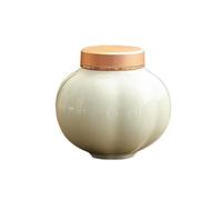 HUFFA Mini boîtes de thé en céramique - Stockage scellé portable for poudres parfumées(Off-white)