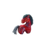 HUFFA Poupée Mascotte du Zodiaque du Cheval 2026 | Jouet en Peluche for Le Nouvel an | Ornement en Tissu | Jolie Petite poupée(Rouge)