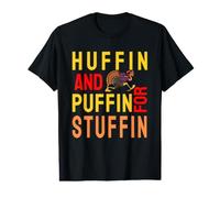 Huffin macareux pour Farce Thanksgiving Turquie Trot 5K Run T-Shirt Graphique avec Valeur