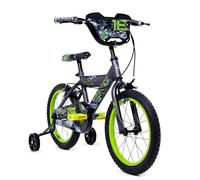Huffy Delirium Vélo BMX 16" pour garçon Vert + Gris Bronze 5-7 Ans
