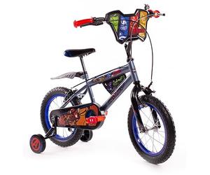Huffy Marvel Avengers Vélo pour Enfants garçons et Filles de 4 à 6 Ans, Hulk, Iron Man, Thor et Plus, Gris, 35,6 cm