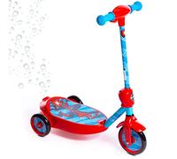 Huffy Marvel Spiderman Bubble Trottinette électrique, pour Enfants de 3 à 5 Ans, Jouet à Batterie, 6 V, avec Machine à Bulles, Rouge