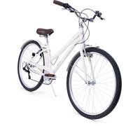 Huffy Sienna Cruiser 27,5 pouces Vélo unisexe, vélos de ville, vélo pour jeunes, vélo pour garçons, vélo pour filles, à partir de 12 ans, blanc