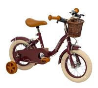 Huffy Vélo pour Enfant Vintage 12 Pouces, pour Enfants de 3 à 5 Ans, Couleur Bordeaux