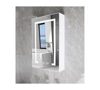HUFIREHU Armoire à Miroir De Salle De Bain,Armoires De Salle De Bain avec Miroir,avec LED,Anti-BuéE,éTagèRe RéGlable,for Salon, Buanderie, Vestiaire(40 * 70 * 18cm/15.7 * 27.6 * 7in)