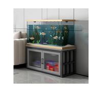 HUFIREHU Armoire Pour Aquarium à 3 Niveaux Support Aquarium En Bois, Noir Meuble De Base Pour Aquarium Avec Rangement Avec éTagèRe Pour Rangement D'Accessoires(Black gray,60*35cm)
