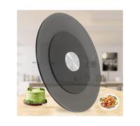 HUFIREHU Assiette De Service Tournante 360° Verre Trempé Plateau Tournant En Verre Rond Plateau De Service Rotatif Lazy Susan Rond Plaque De Service Rotatif(Gray,80cm/31.5in)