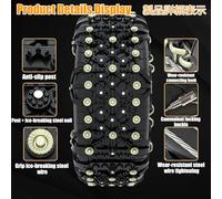 HUFIREHU Chaine Voiture Neige Chaine Pneu Neige For La Glace Et La Neiges, Largeur De Pneu AdaptéE 145-285 Mm, For Camions LéGers, Suv, Voitures, Camionnettes(235/65R18)