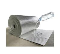 HUFIREHU Isolant Thermique Feuille D'Aluminium Double Face Isolant Thermique Double RéFléChissant Reflecteur De Chaleur Pour Radiateur Pour Isolation Du Toit,Plafond(700cm/275.6in,2cm/0.79in)