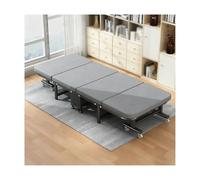 HUFIREHU Lit Pliant Lit De Camp Pliable Sac De Couchage Adulte Pull-Out Folding Bed Meuble Camping Chaise Pliante Camping Convient Idéal pour Le Camping(Basic Model,190 * 90 * 30cm)