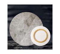 HUFIREHU Plateau De Service Tournant Assiette De Service Tournante 360° Rond Plaque De Service Rotatif Assiette PréSentation Verre PâTisserie Pour Table à Manger(Textured Color,80cm/31.5in)