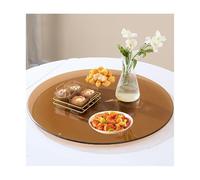 HUFIREHU Plateau De Service Tournant Plateau Rond Tournant Assiette De Service Tournante 360° Assiette PréSentation Verre PâTisserie Pour Table à Manger De Cuisine(70CM_PLASTIC STEEL BASE)