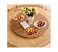 HUFIREHU Plateau De Service Tournant Plateau Rotatif De Cuisine Lazy Susan En Verre Assiette De Service Tournante 360° Pour Table En Verre, Bois, Marbre(Cherry,60cm/23.6in)