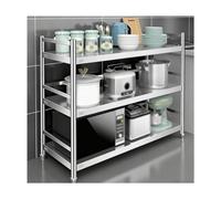 HUFIREHU Rangement Cuisine Meuble Micro Ondes Cuisine Rangement Meuble Industriel Etagere Industrielle Etagere Metal pour Les Restaurants,Les Magasins Et Les Habitations(120 * 35 * 100CM)
