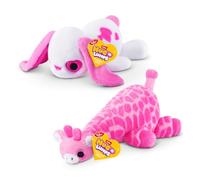 Hug-A-Lumps Plush Small Love Series 1 2-Pack (Bunny & Giraffe) de ZURU | Confort apaisant leste, ultra-doux et squishy, calins sensoriaux calmants, apaise stress et anxiete, cadeau bien-etre