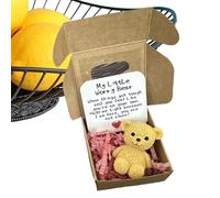 Hug Bear | My Little Worry Bear - Mini Animal édifiant Fait Main Souvenir pour Femmes Hommes Amoureux Chance Soins Amis Adultes