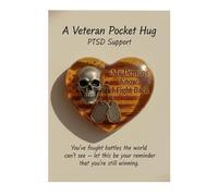 Hug Cards - Heart Skull Encouragement Set | Uplifting Keepsake Cards For Appreciation, Valentines, Birthdays - Perfect For Women, Men, Lovers, Kids, Friends & Adults For Care, Good Luck & Support