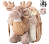 Hug & Go¿ Sac A Dos Enfant,Cartable Maternelle Avec Jouet Amovible,Pour Filles 1 2 3 Ans,Petit Sac A Dos En Peluche Douce,Cadeau Personnalisé Bebe Pour Crèche,Ecole & Voyage[T450]