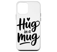 Hug in A Mug Warm Heart Coffee Enthusiast Office Worker Coque pour iPhone 12 Mini