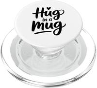 Hug in A Mug Warm Heart Coffee Enthusiast Office Worker PopSockets PopGrip pour MagSafe