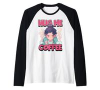 Hug Me, I'm Off Coffee Citation drôle de retrait de caféine Manche Raglan