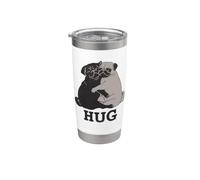 Hug the Pugs for Dog Lover Pug Lover & Dog trainer Gobelet isotherme en acier inoxydable double paroi